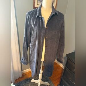 L.L. Bean  Navy Corduroy Shirt Jacket